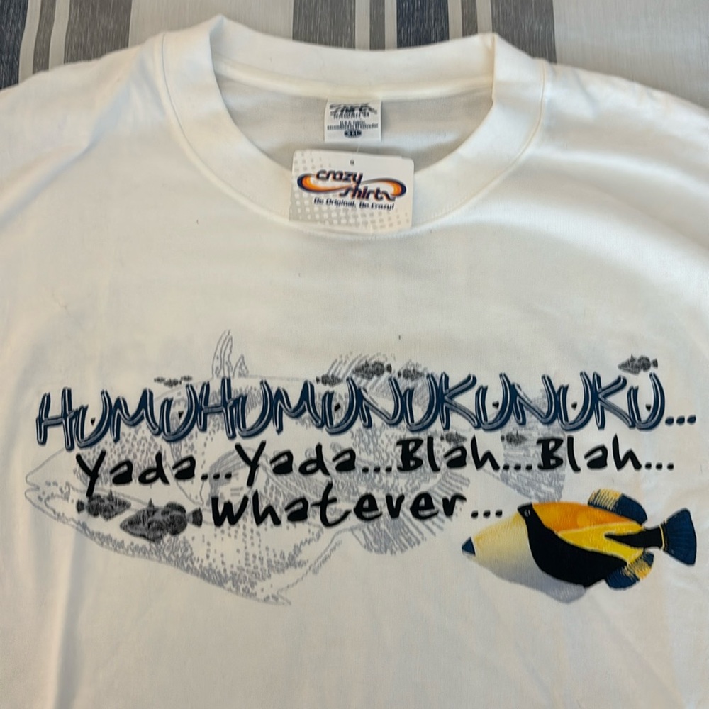 Humuhumunukunukuapuaa Small Fish…big name…only in Hawaii T-shirt Size XL